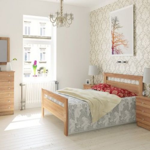 Dormitorio clásico liso haya